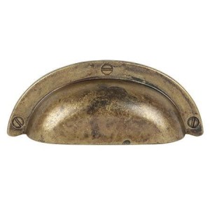 Anita 03 griff muschelgriff messingpatina 64 mm