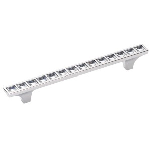 Elite Swarovski - verchromter Möbelgriff 128mm.