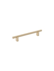 Ponti F3-Griff für Möbel, geriffelt, mattes Gold, 128mm