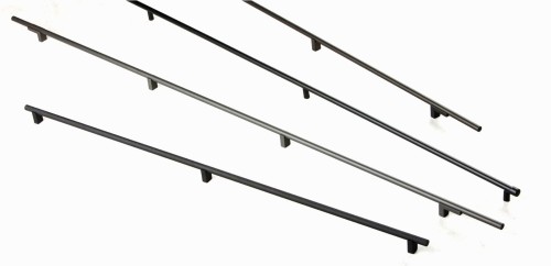 Ponti N4- uchwyt do mebli ryflowany czarny mat 750mm