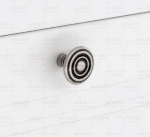 Rame E8 - Möbelknopf Alt-Silber 33 mm