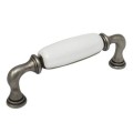 Decorani 19 -UCHWYT CERAMICZNY z białą porcelaną na 96mm