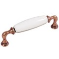 Decorani 29 -ceramiczny uchwyt z białą porcelaną na 128 mm