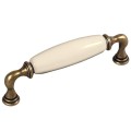 Decorani 09 -ceramiczny uchwyt z kremową porcelaną na 128 mm