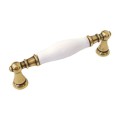 Flora 07- ceramiczny uchwyt z białą porcelaną na 96mm