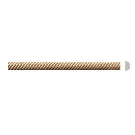 LISTWA DREWNIANA PÓLWALEK ∅ 11x4x1200 mm