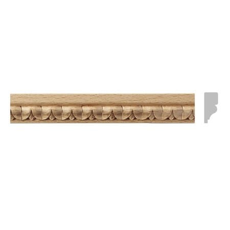 LISTWA DREWNIANA RZEŹBIONA 17x8x1200 mm