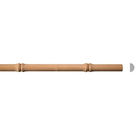 LISTWA DREWNIANA PÓŁWALEK ∅ 26x12x1200 mm