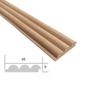 EM-Holzleiste geriffelt, modular