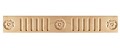 EM00177-  LISTWA DREWNIANA RYFLOWANA OZDOBNA 50x6x1200 mm