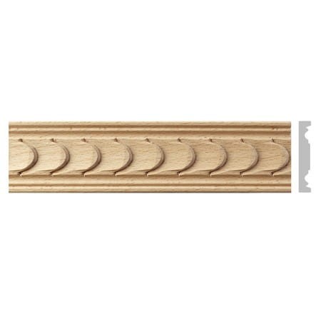 LISTWA DREWNIANA RZEŹBIONA 40x7x1200 mm