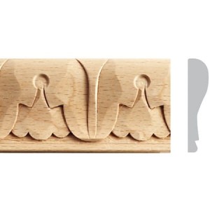 EM-Holzleiste geschnitzt