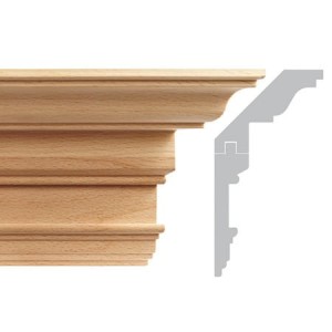 Holzleiste, geschnitztes Gesims EM00417