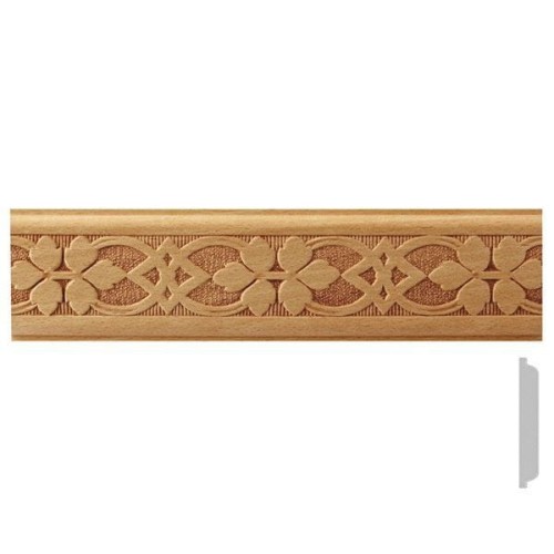 EM00509- LISTWA DREWNIANA OZDOBNA Z WZOREM