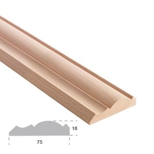 EM00620L- Leiste, geschnitztes Holzgesims