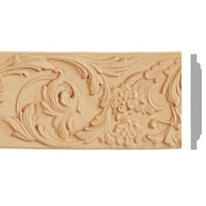 F5- Flexible Leiste, Ornament aus Holzstaub