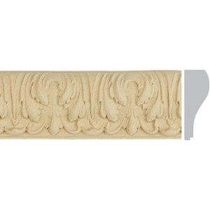 F573588- Elastische Leiste, Ornament aus Holzstaub