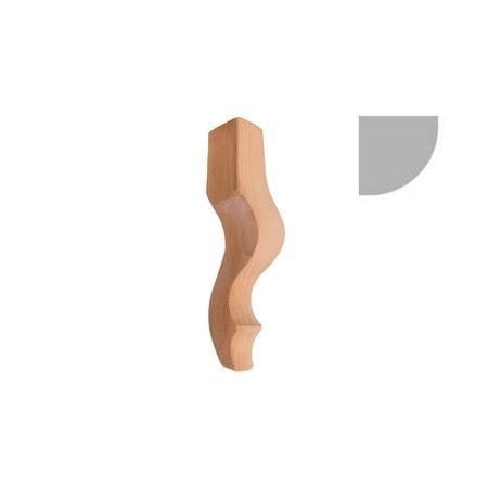 NOGA DREWNIANA DO MEBLI 4LUDWIK 2x42x H240 mm