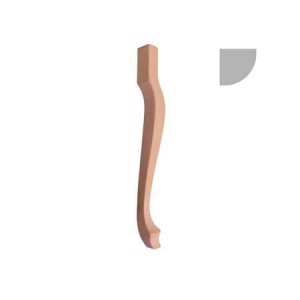 Holzbein für Möbel Ludwik 42x42xH460