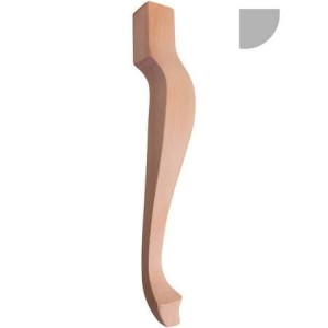 Holzbein für Möbel Ludwik 82x82x H735