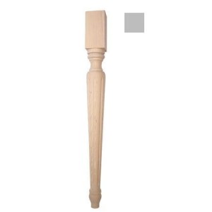 Holzfuß für Möbel geriffelt 73x73x H740 mm