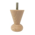 NOGA DREWNIANA DO MEBLI ∅ 54 x H 80 mm