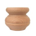 NOGA DREWNIANA DO MEBLI ∅ 100 x H 84 mm
