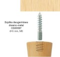 NOGA , NÓŻKA DREWNIANA MEBLOWA MINI ∅ 40 x H 50 mm- rysunek techniczny