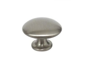 Fausto 34- Gebürsteter Stahl Möbelknopf 30mm