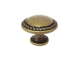 Nereo 09- Altmessing Möbelknopf 25mm