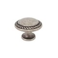 Nereo 25- stare srebro gałka do mebli 30mm