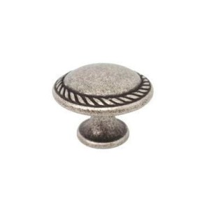 Nereo 25- Alt-Silber Möbelknopf 30mm