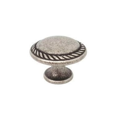 Nereo 25- stare srebro gałka do mebli 30mm