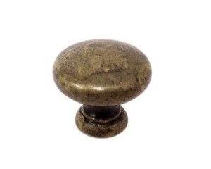 Giga 03- Möbelknopf Messing patiniert 32mm