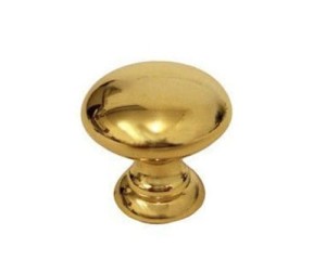Giga 11- Möbelknopf Gold glänzend 32mm