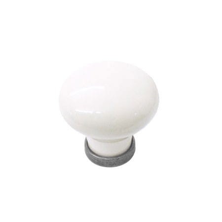 Marco 19- gałka meblowa z białą porcelaną na 30mm