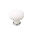 Marco 32- gałka meblowa z BIAŁĄ porcelaną NA 30mm