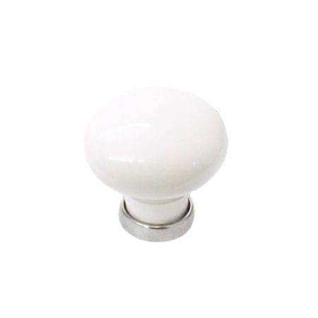 Marco 32- gałka meblowa z BIAŁĄ porcelaną NA 30mm
