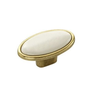 GRI 07- Keramik-Möbelknopf Altgold 58mm