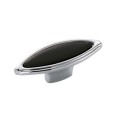 Cos 36- gałka meblowa chromowana z czarną porcelaną 69mm