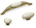 GRI 07- gałka meblowa ceramiczna stare złoto 58mm- kolekcja