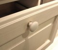 Marco 09- gałka meblowa z białą porcelaną na 30mm- wizualizacja