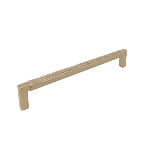 Radełkowany uchwyt meblowy złoty mat na 160 mm.jpg