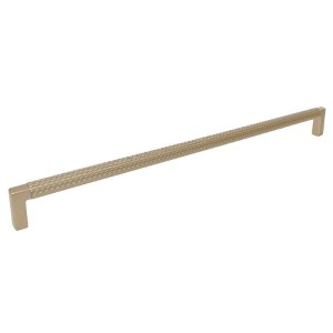 TRAMA DH - Gerändelter Möbelgriff Gold matt 320 mm