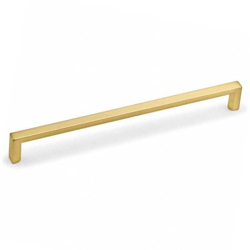 Basic - mosiądz szczotkowany uchwyt meblowy w stylu skandynawskim 320 mm