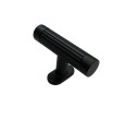Fluti N4- gałka meblowa czarna matowa T-Bar 56x14mm