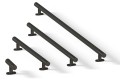 Fluti N4- gałka meblowa czarna matowa T-Bar 56x14mm- kolekcja
