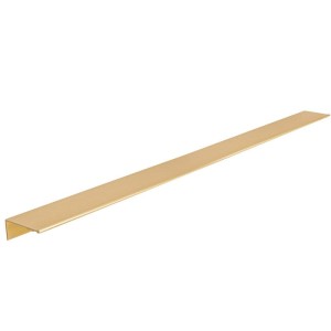 Flati 12 - Kanten-Möbelgriff Messing gebürstet 400-40 mm