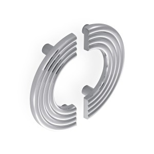 Luna Möbelgriff halbrund 96 mm Chrom