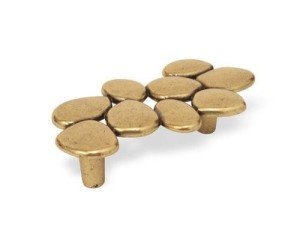 Tone 07- Möbelgriff Knopf Altgold 100-27mm